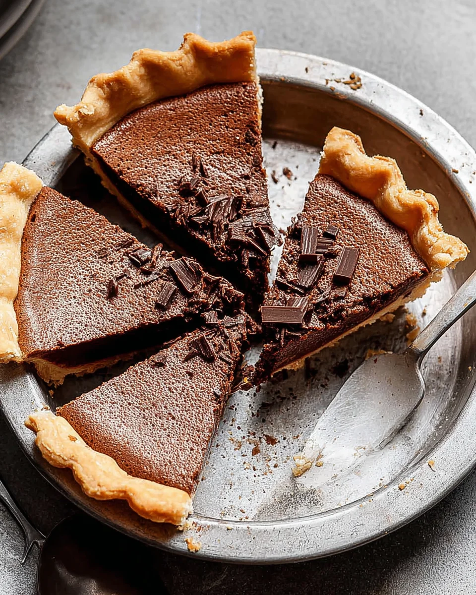 Dark Chocolate Chess Pie 39 Dark Chocolate Chess Pie