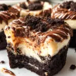 Fudge Swirled Oreo Bottom Cheesecake Cupcakes