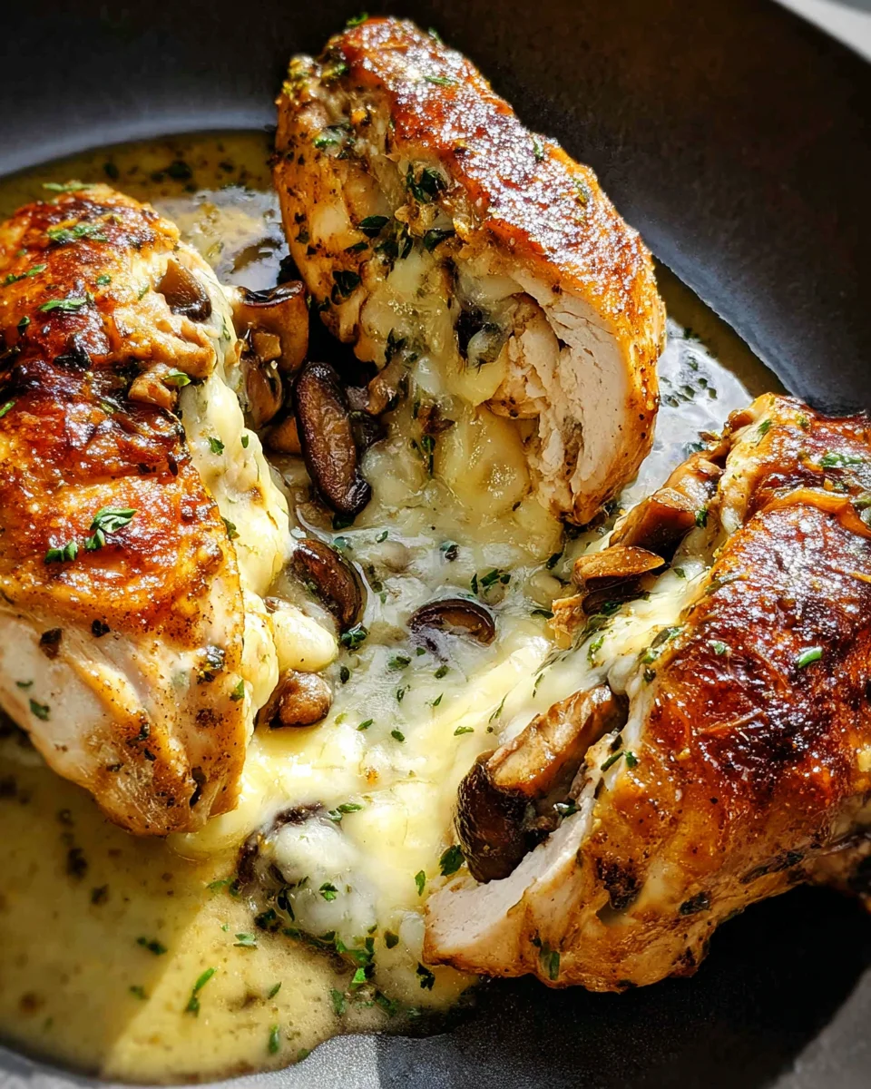 Gouda & Mushroom Stuffed Chicken