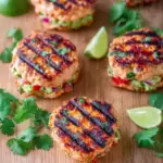 Grilled Salmon Burgers with Avocado Salsa