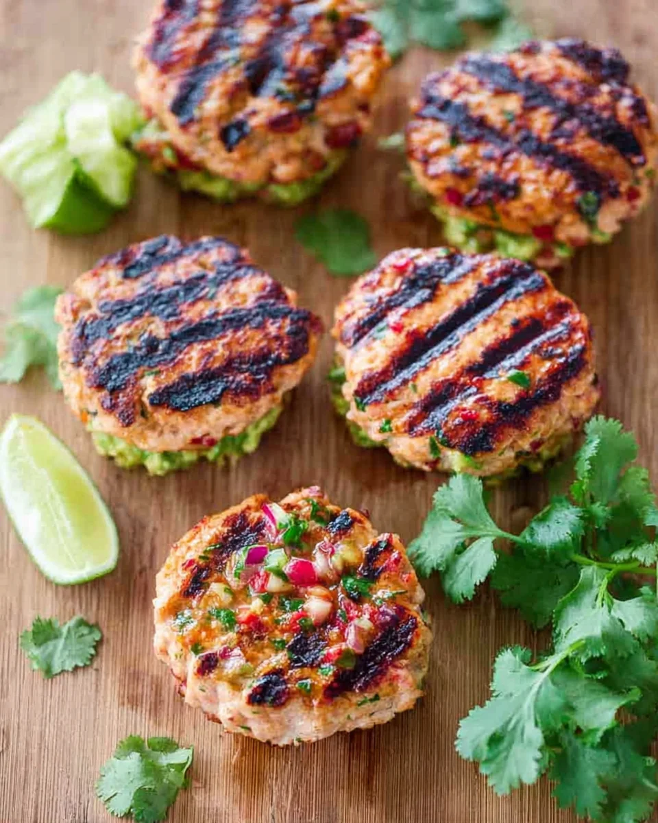Grilled Salmon Burgers with Avocado Salsa 19 Grilled