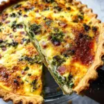 Gruyere, Ham And Arugula Quiche
