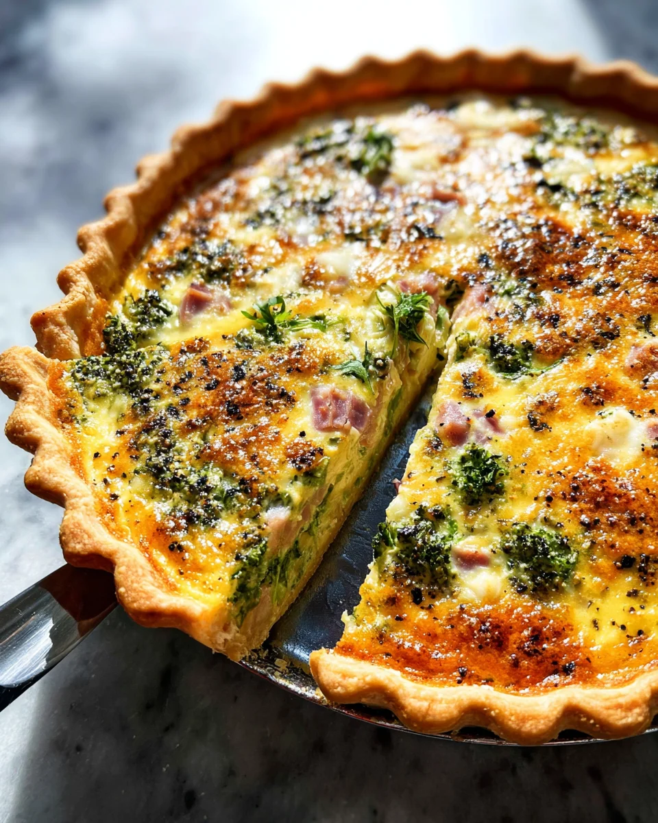 Gruyere, Ham And Arugula Quiche 24 Gruyere,