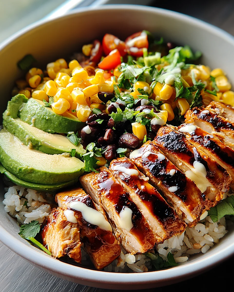 Honey Chipotle Chicken Rice Bowls