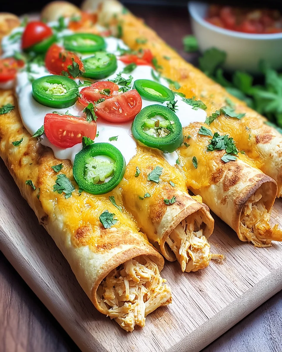Jalapeño Popper Chicken Taquitos