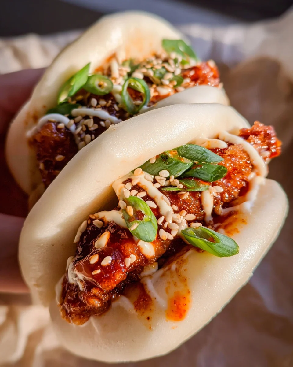Korean Fried Chicken Bao Buns
