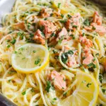 Lemon-Butter Salmon Pasta