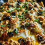 One Pan Sour Cream Chicken Enchilada Skillet