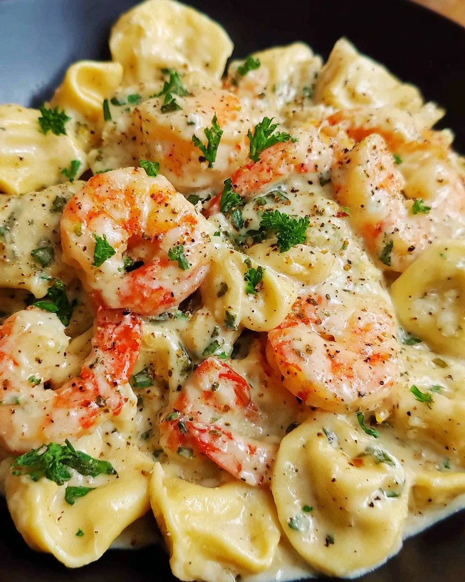 Shrimp Tortellini Alfredo