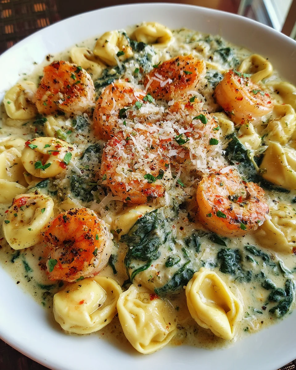 Shrimp Tortellini with Garlic Sauce 20 Shrimp