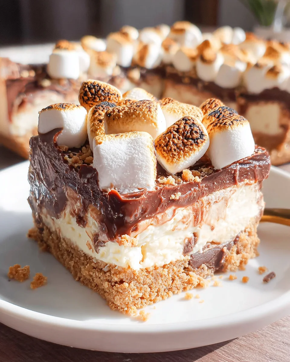 S'mores Cheesecake Bars