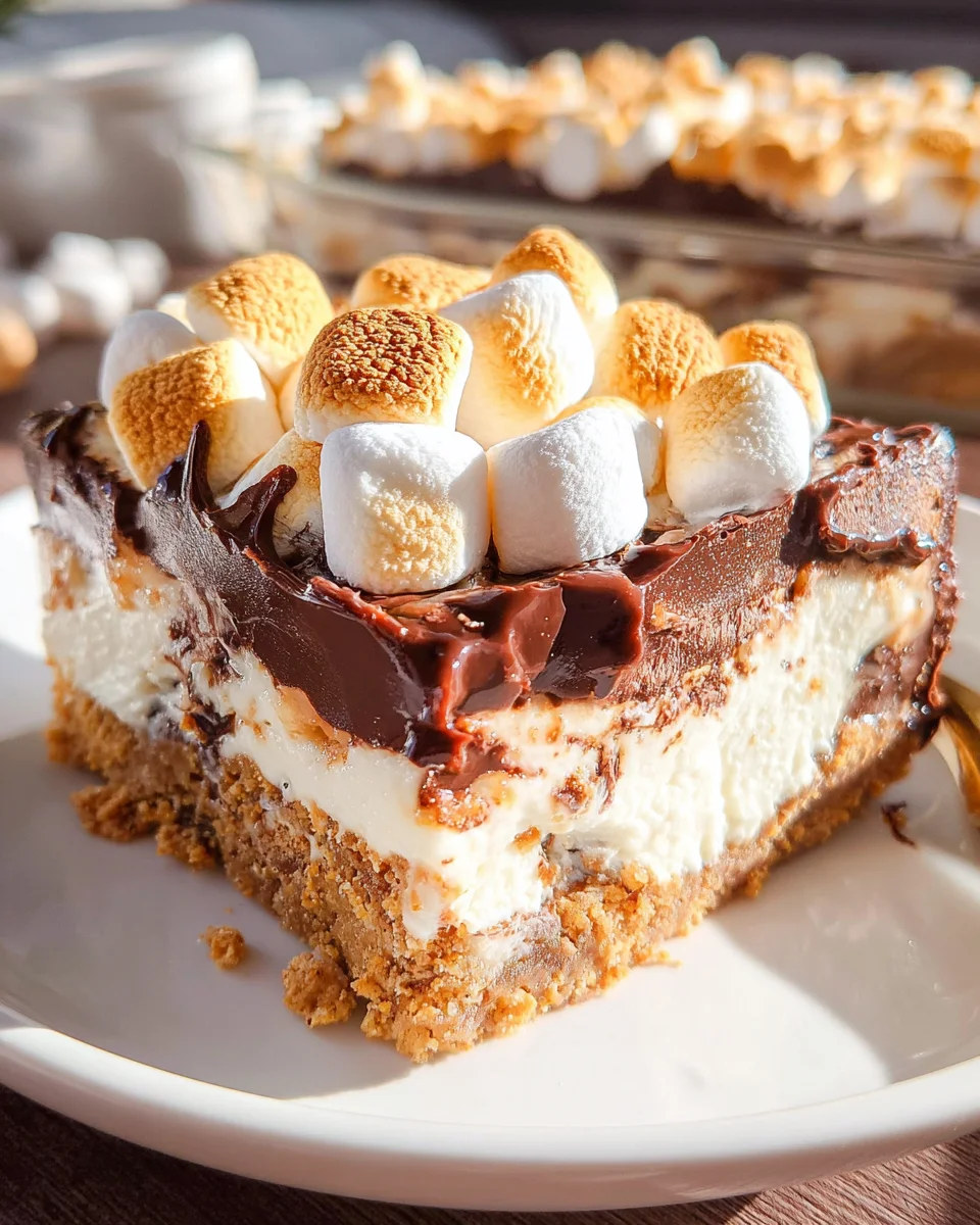 Smores Cheesecake Bars 3