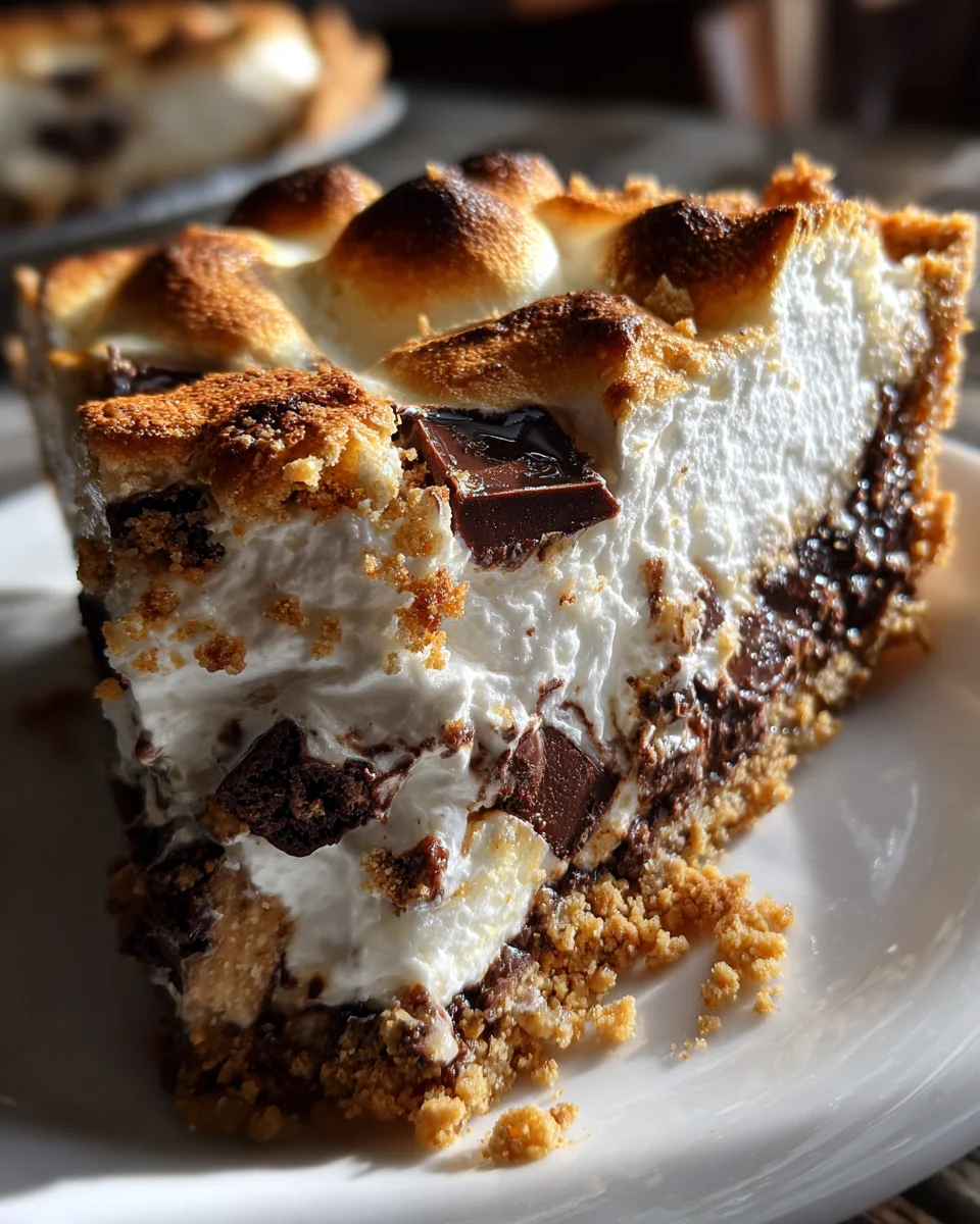 S'mores Pie With Marshmallow Fluff