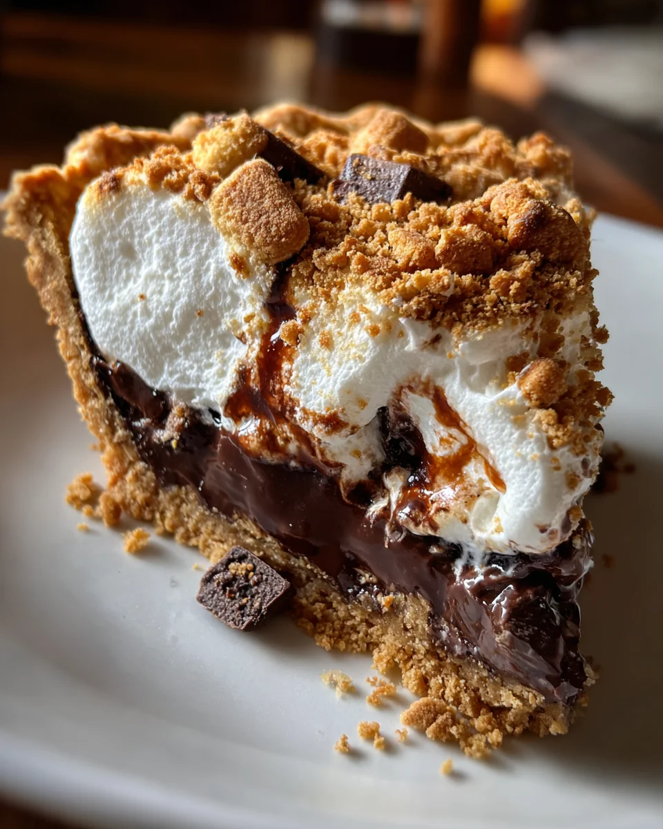Smores Pie With Marshmallow Fluff 2 1