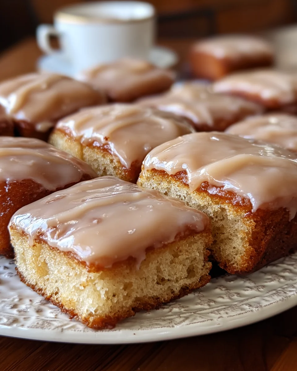 Soft Baked Maple Donut Bars
