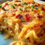 Spicy Southern Cheesy Chicken Spaghetti Casserole