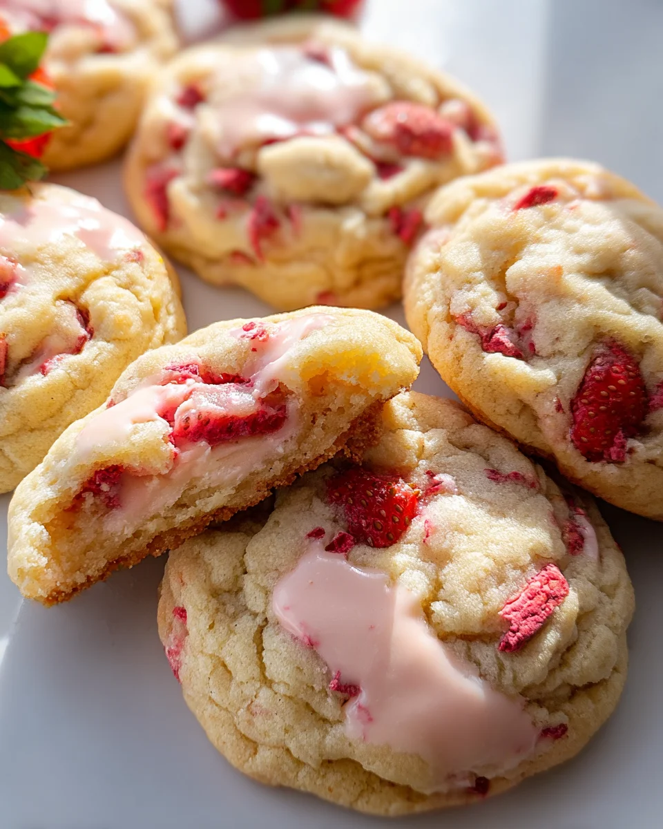 Strawberry Cheesecake Cookies Recipe