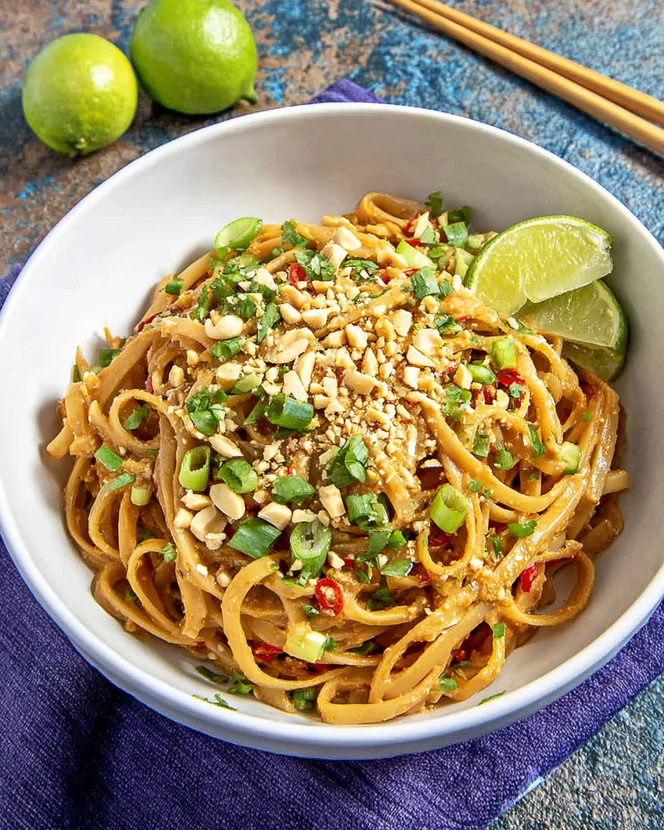 Thai Peanut Noodles Recipe