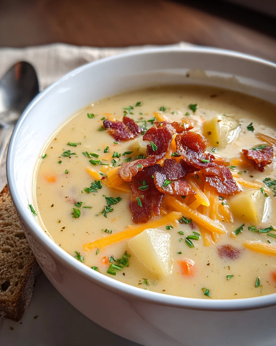 Wisconsin Bacon and Potato Cheese Soup recipe