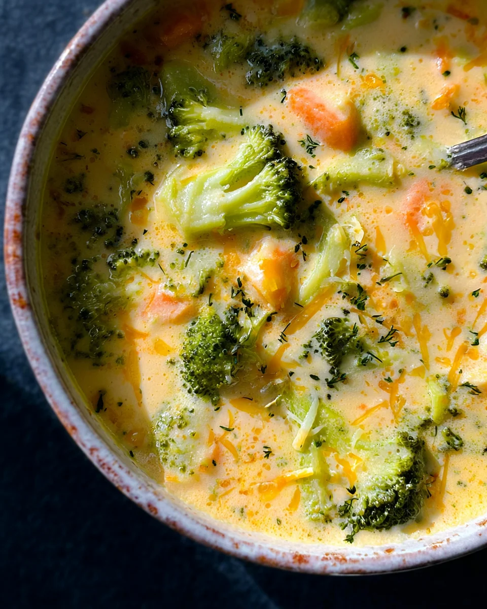 30 Minute Broccoli Cheddar Soup