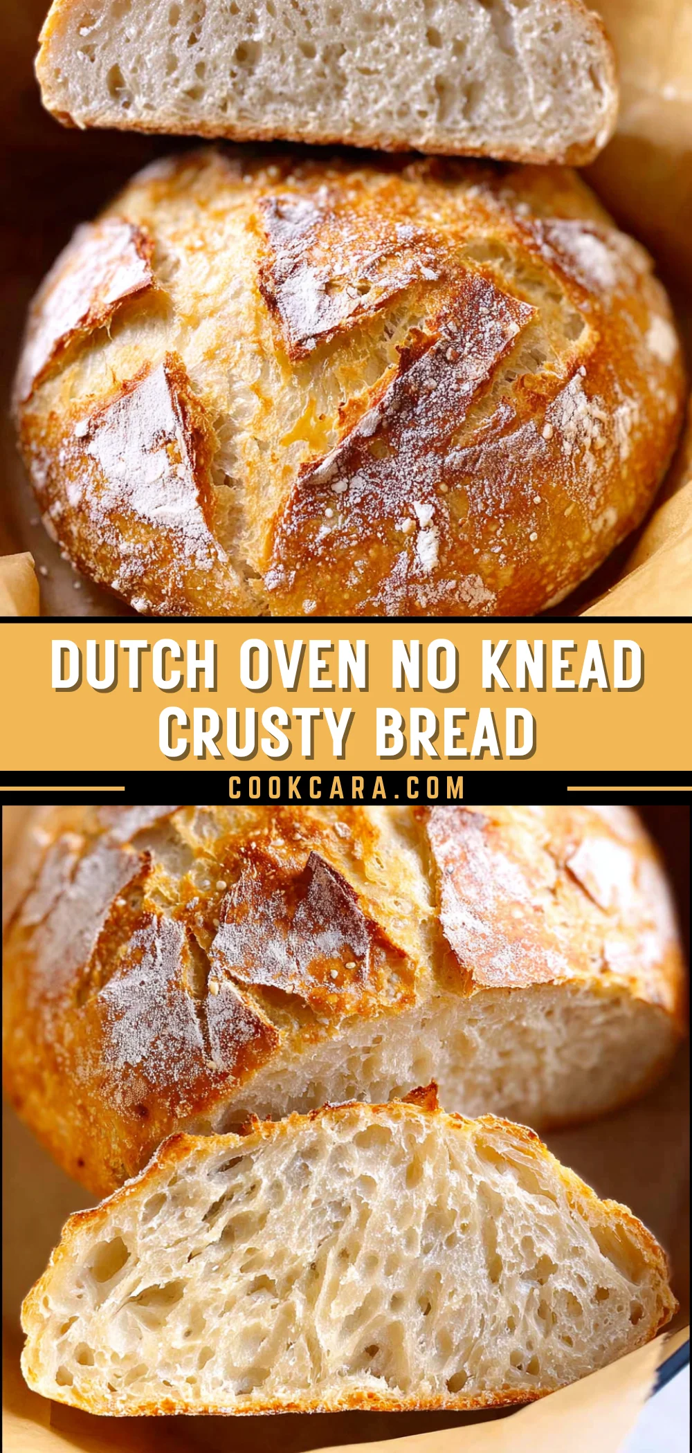 Dutch Oven No Knead Crusty Bread 18 Pinterest Hidden Image
