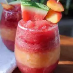 Alcohol Drinks Watermelon Peach Wine Slushie