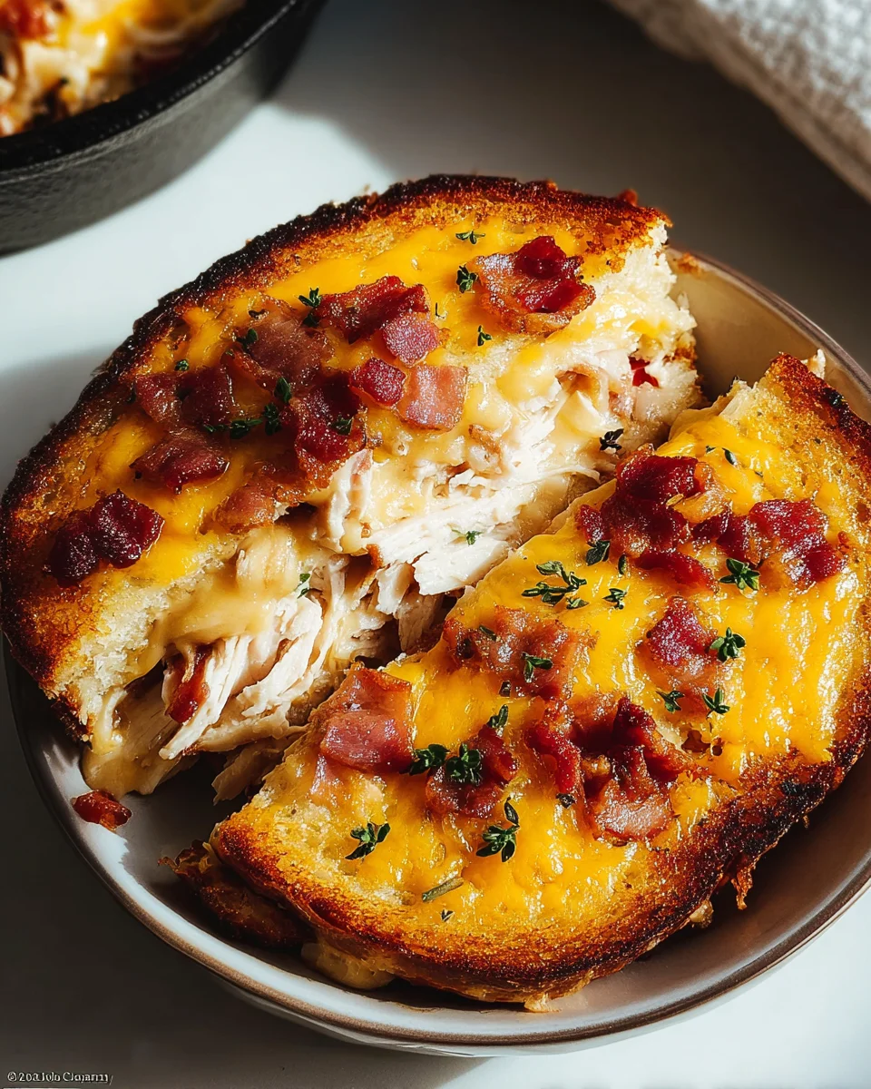 Cheddar and Bacon Turkey Melt on Sourdough 21 Cheddar