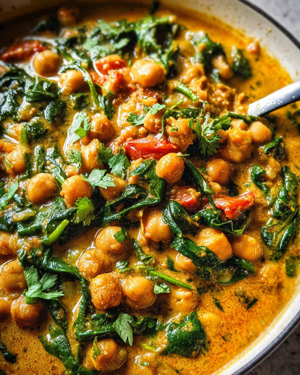 Chickpea Spinach Curry (Chana Palak Masala) 26 Chickpea