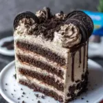 Cookies and Cream Cake with Coffee Oreo Buttercream