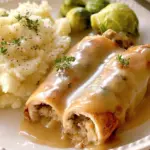 Easy Turkey & Stuffing Roll Ups with Creamy Gravy