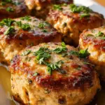 Garlic Parmesan Chicken Meatloaves