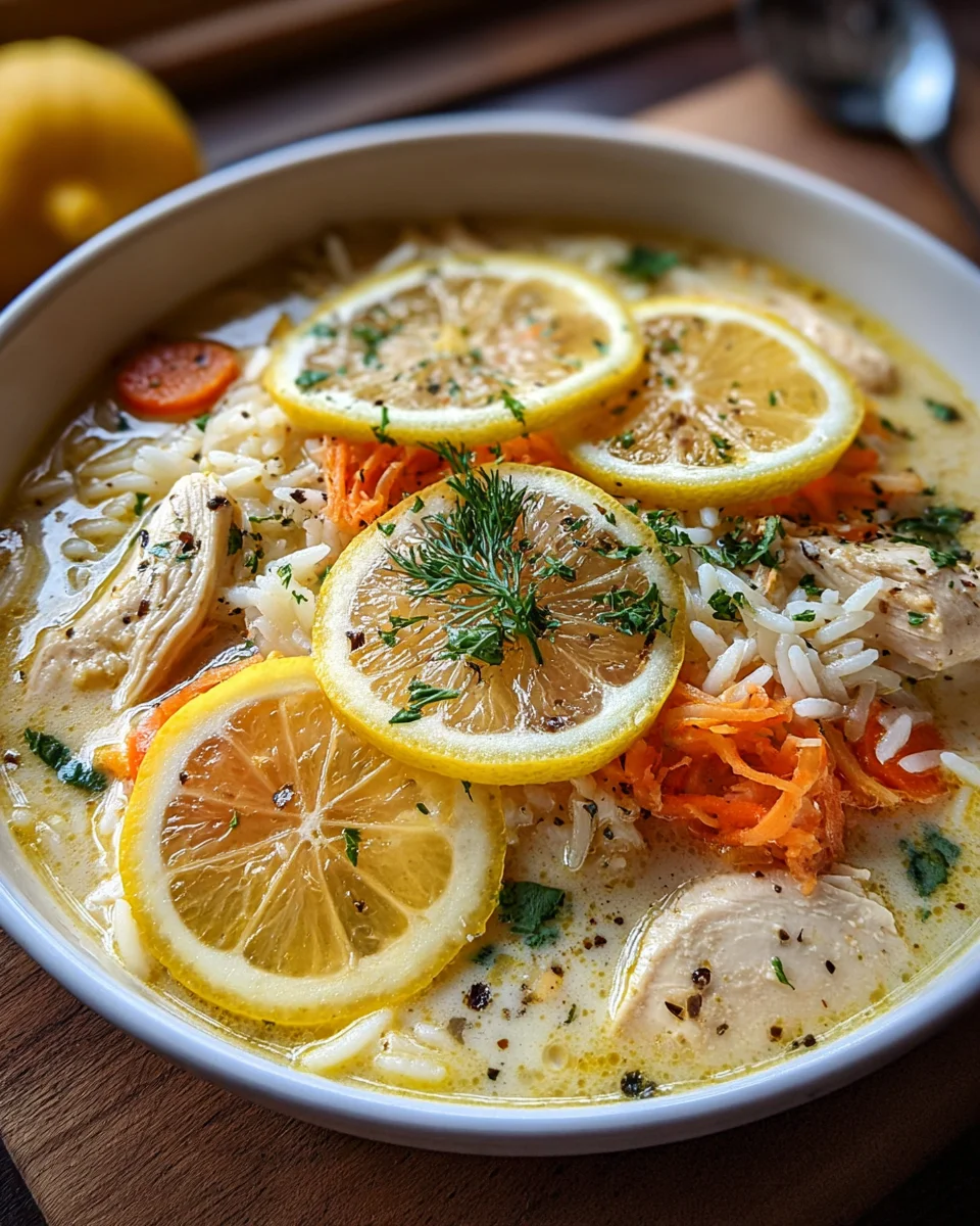Greek Lemon Chicken Soup