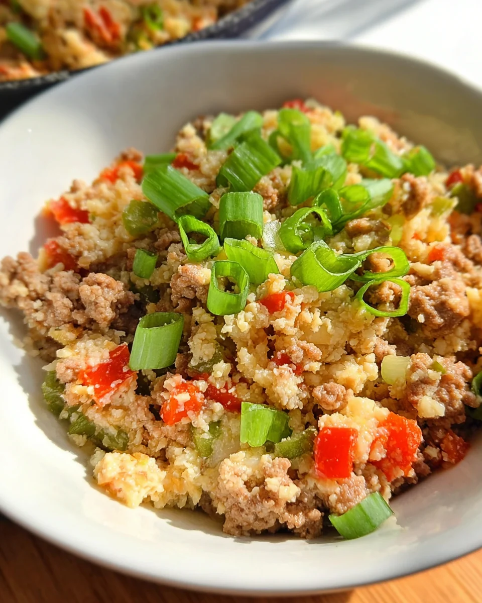 Keto Dirty Cauliflower Rice