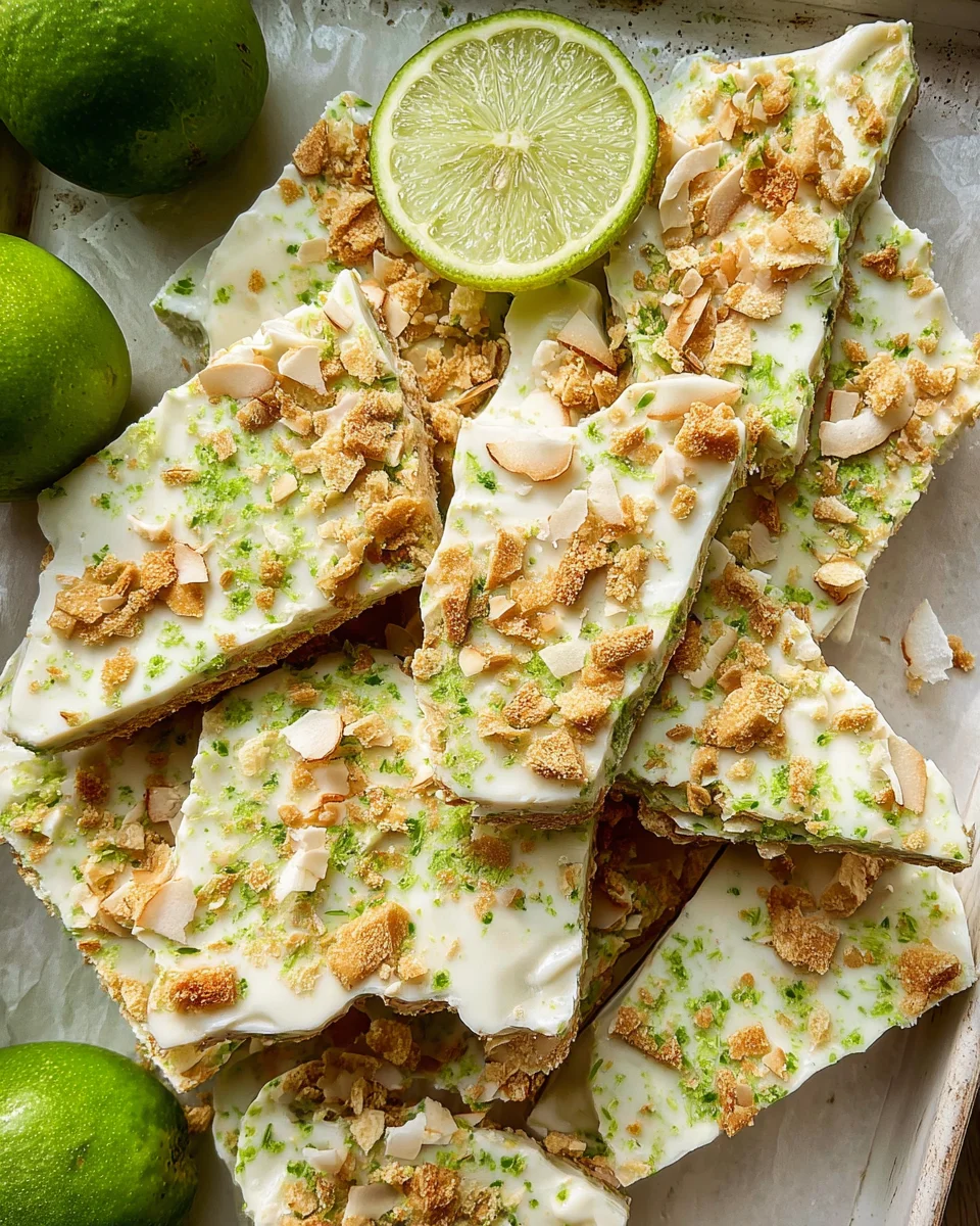 Key Lime Pie Yogurt Bark Recipe