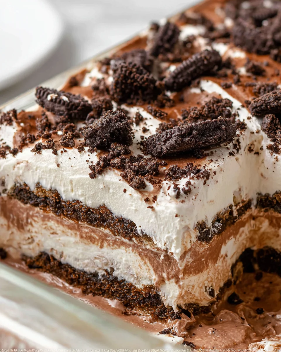Mocha Oreo No Bake Dessert