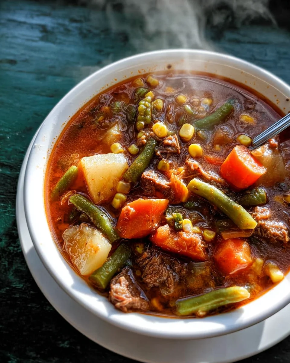 My Mom's Old-Fashioned Vegetable Beef Soup