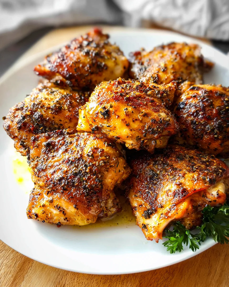 Oven Baked Chicken Thighs