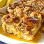 Overnight Baked Banana French Toast Casserole