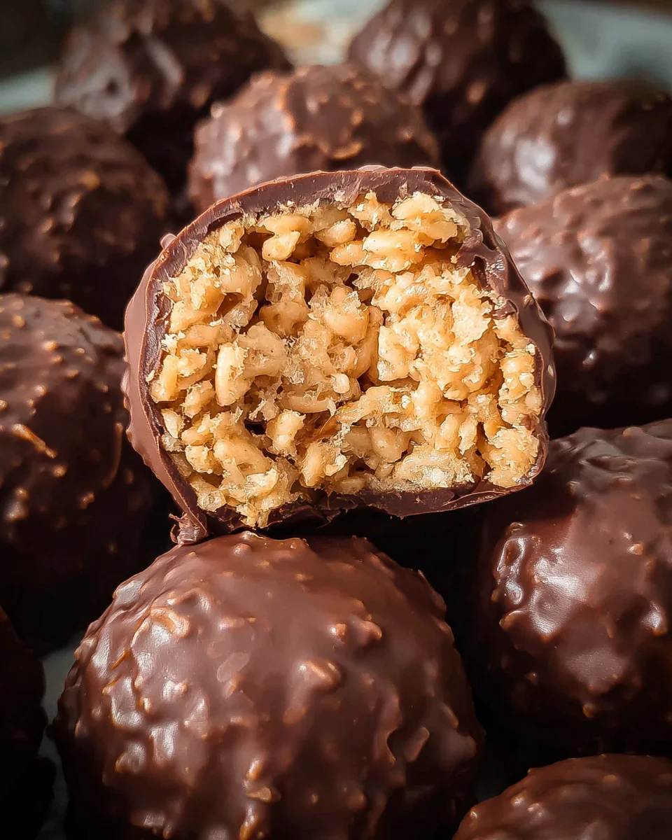 Peanut Butter Balls with Rice Krispies