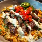 Steak Queso Rice