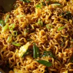 Stir Fried Garlic Ramen Noodles