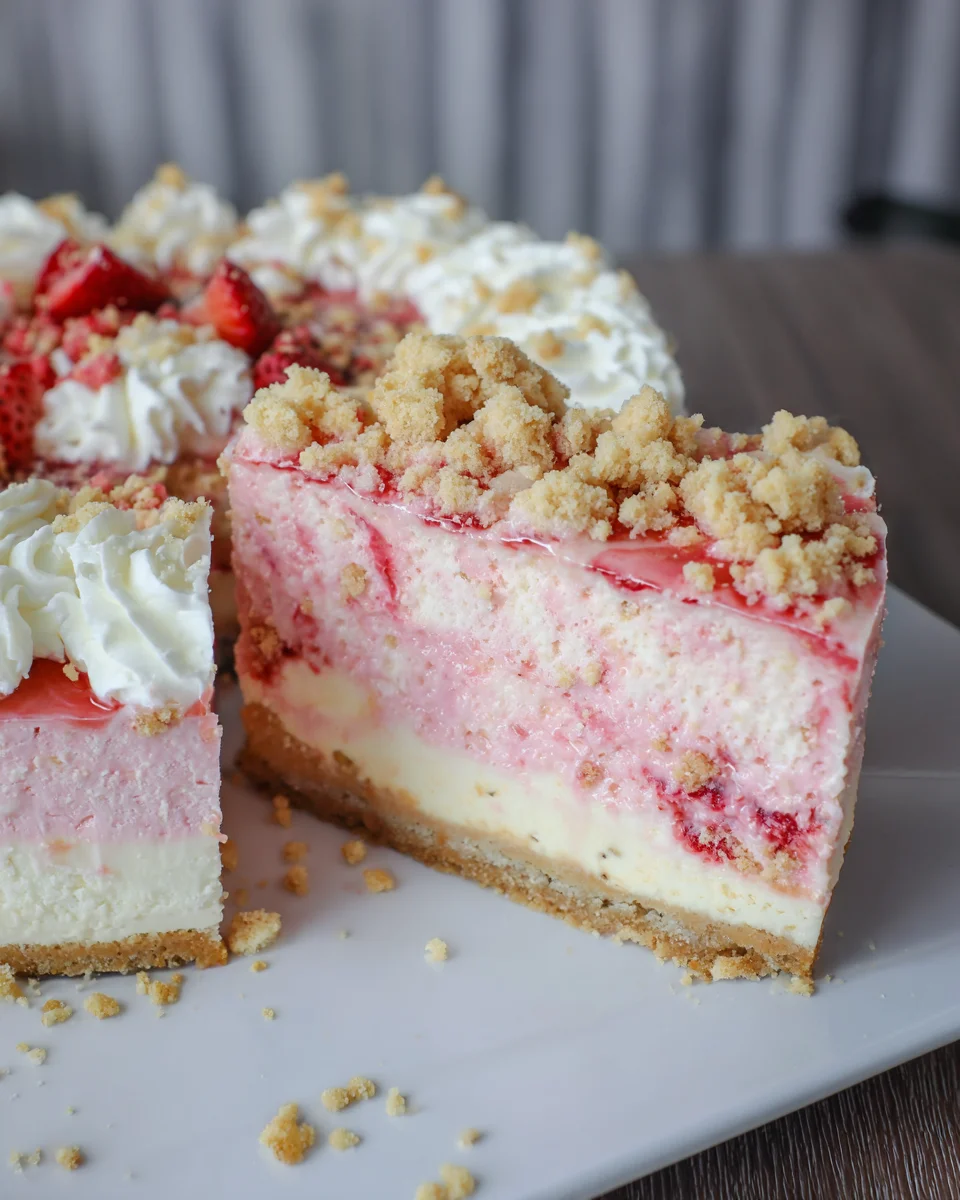 Strawberry Crunch Cheesecake
