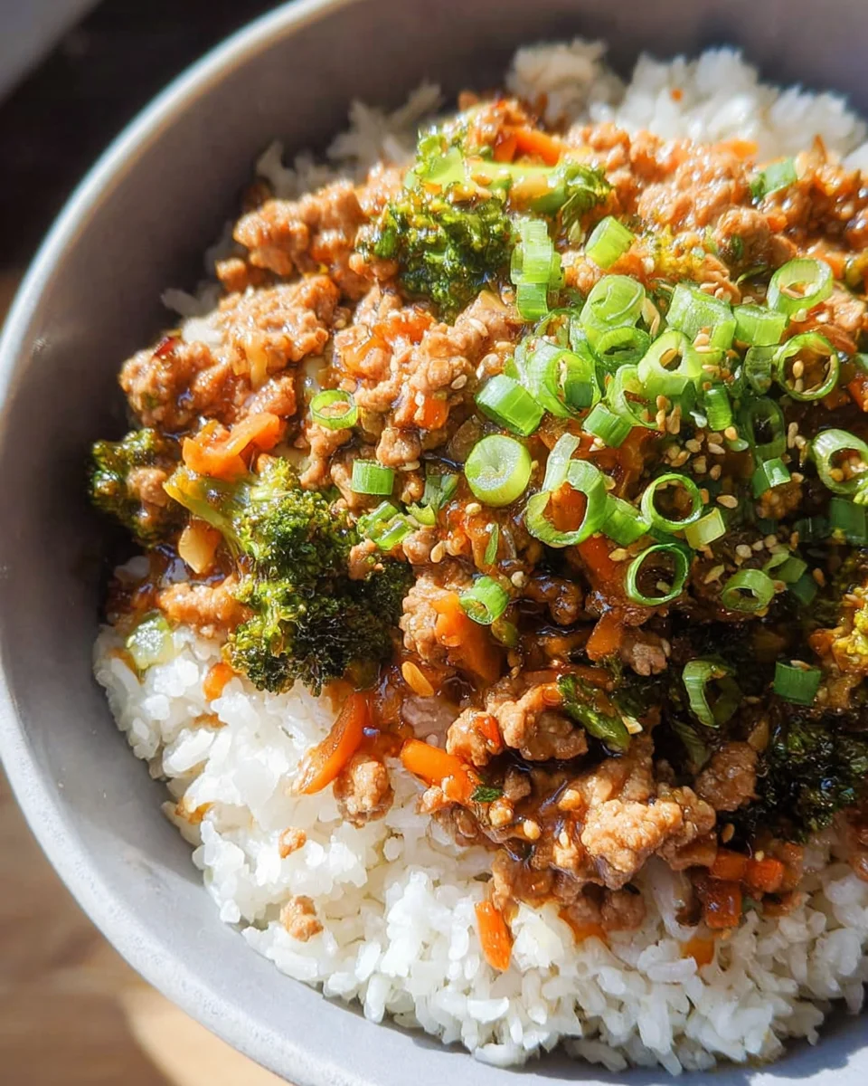 Teriyaki Turkey Rice Bowl