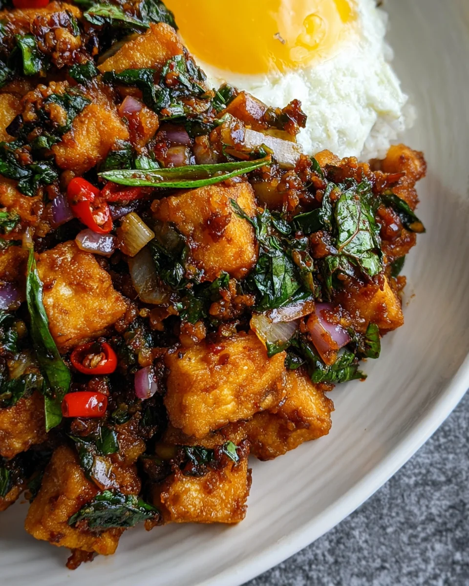 Thai Basil Tofu (Tofu Pad Krapow)