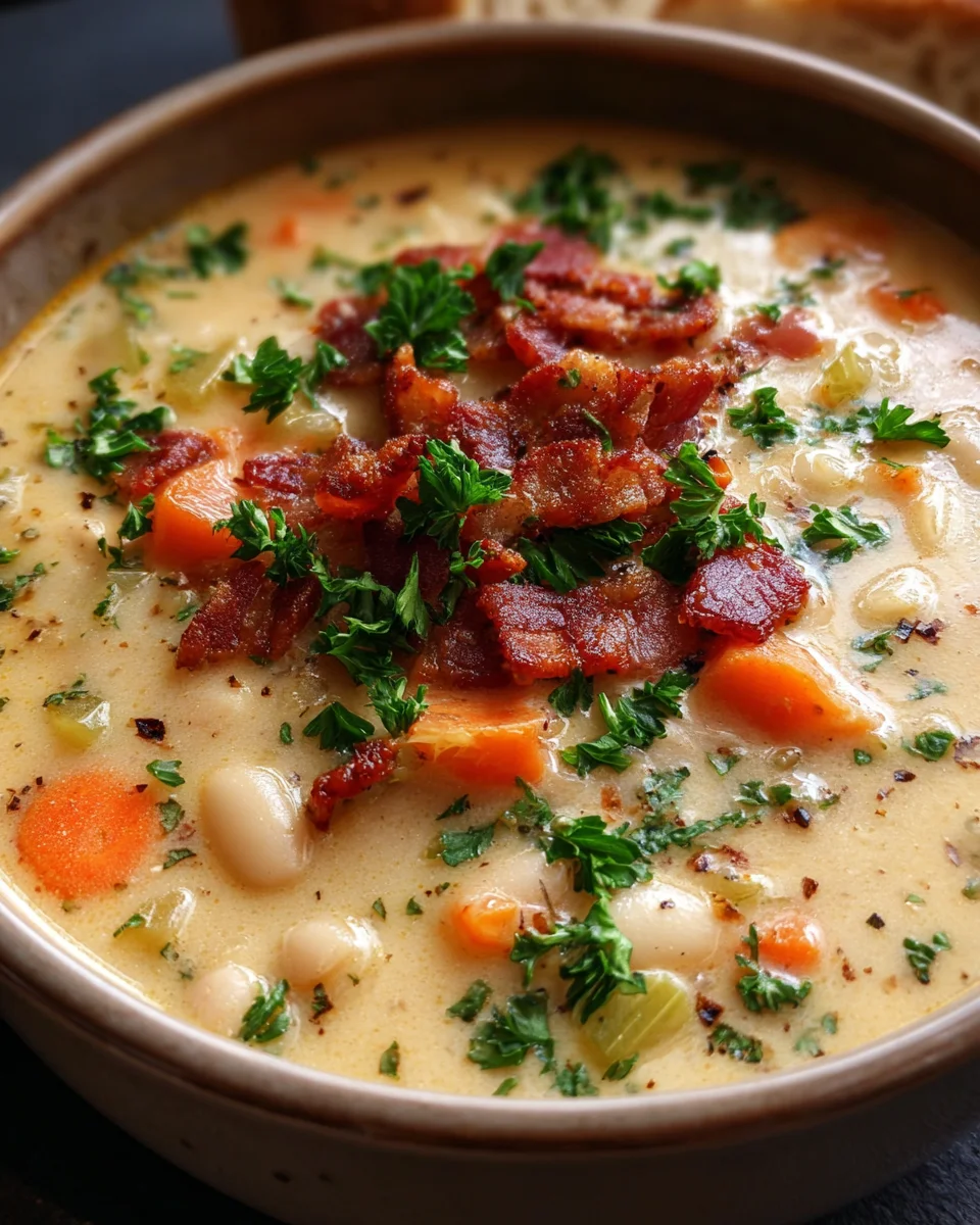 White Bean Soup with Bacon
