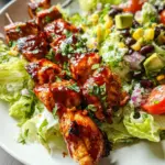 BBQ Chicken Skewer Salad