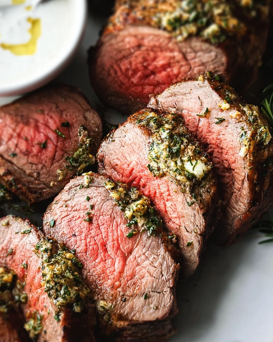 Beef Tenderloin Roast (Herbed Garlic Butter) 24 Beef Tenderloin Roast (Herbed Garlic Butter)