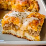 Biscuits and Gravy Breakfast Casserole