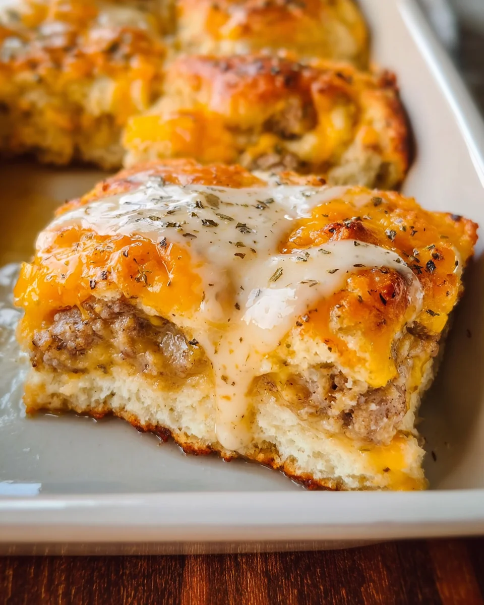 Biscuits and Gravy Breakfast Casserole
