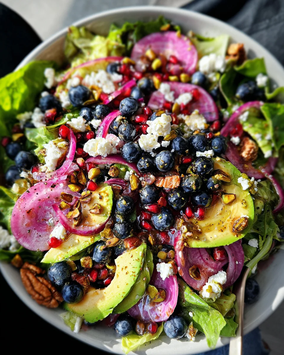 Blueberry Pistachio Spring Salad